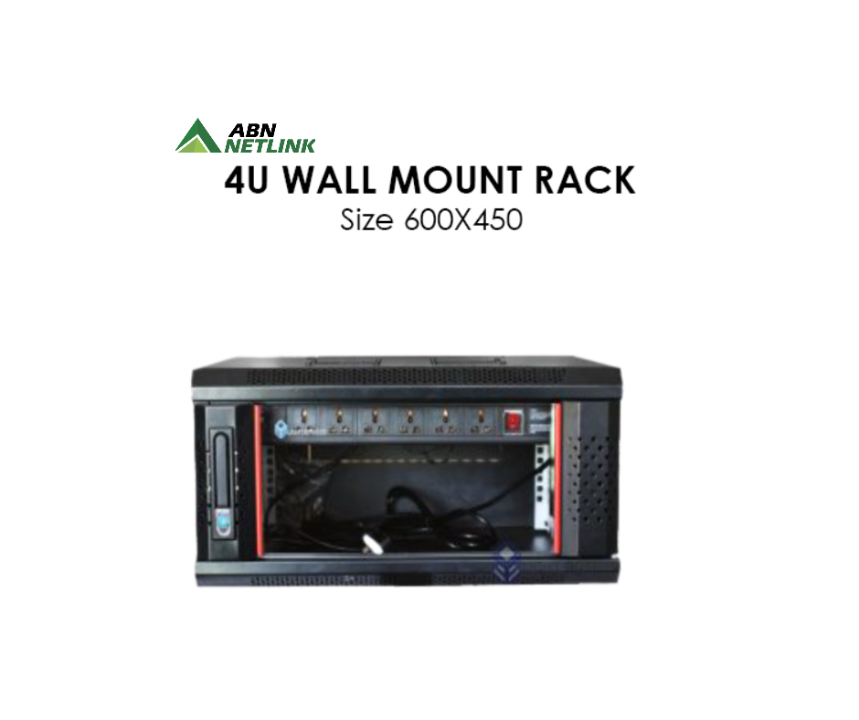 4U WALL MOUNTED SERVER RACK 600X450 19 Inchi